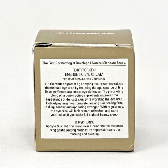 Goldfaden MD Plant Profusion Energetic Eye Cream 0.5 fl oz / 15 ml Full Size NIB - Picture 5 of 6